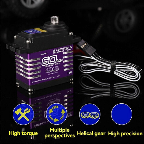 60KG PWM Ψηφιακός Σερβοκινητήρας Υψηλής Ροπής από Χαλύβδινο 1