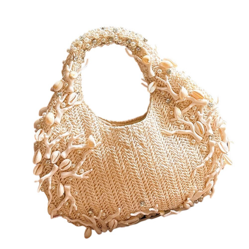 Modieuze Shell-avondtas Casual handtas, perfect voor-Beige