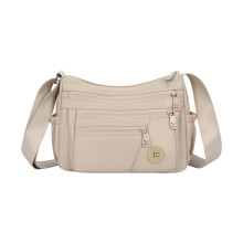 Schoudertas met grote capaciteit, Oxfords crossbodytas met-Khaki