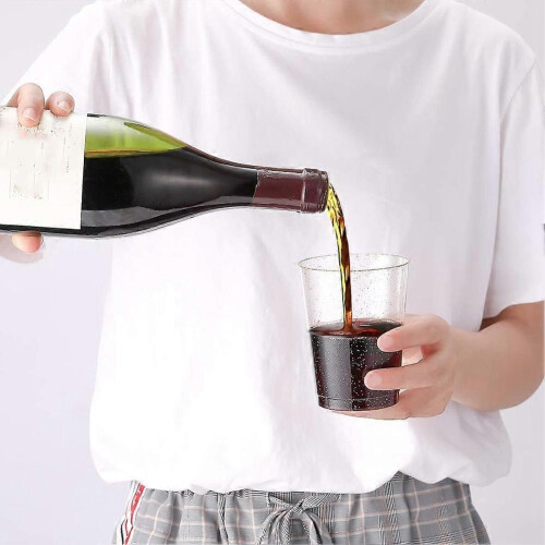 Bicchieri di plastica dorati, bicchieri da vino in plastica con glitter dorati, bicchieri e bicchieri 2