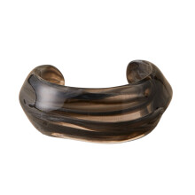 Unique Modern Art Inspired Oval Opening Bracelet With Soft-8