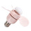 Kleine koelventilator E27 Schroef Home Plafondventilator-Roze 1