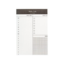 5 Stuks Business Memo Pad 50 Vellen Elk Papier- controlelijst