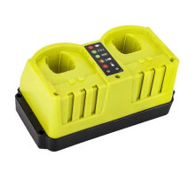 Fast Dual Port Charger for Ryobi 18V 20V Battery Charger 1.5m Power Cord for P102 P103 P105 P107 P108 P200 EU Plug