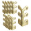 10PC Skiffers Baseboard Corner Protectors Gold 1
