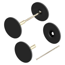 2 Pack Door Hole Cover Plate, Door Knob Handle Hole Filler Plate,Metal Connecting Screws Deadbolt Co