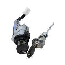 Car Ignition Switch Cylinder Lock Barrel Kit with 2 Key for Hyundai Elantra 81970-F0000 81905-F2230 LHD
