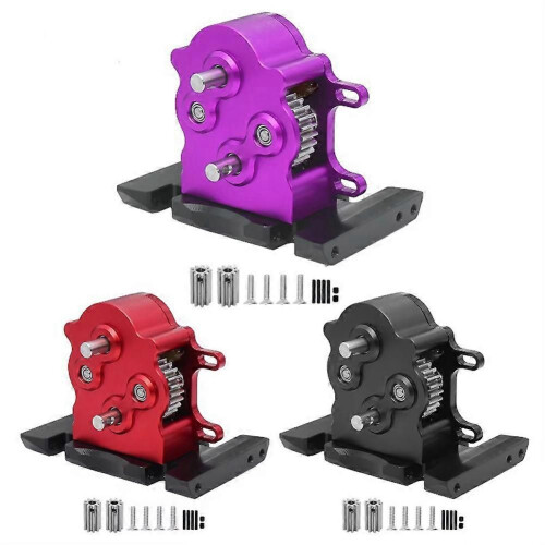 Aluminum Dual Transmission Dig Overdrive Gearbox Red 1