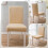 Mintgrüner Stretch-Esszimmerstuhlbezug – Polyester & 4