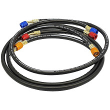 Set di 3 tubi refrigeranti antideflagranti neri da 1,8 m compatibili con R12, R22, R134A, 404, 502,