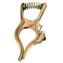 Heavy Duty 500A T-Style Ground Clamp Full Copper Welding Ground Clamp with Spring compatible for Welding Machine