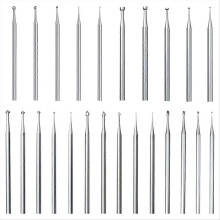 24Pcs 3/32inch Shank Burr Sets,Includes Ball Burs, Stone Setting Bits