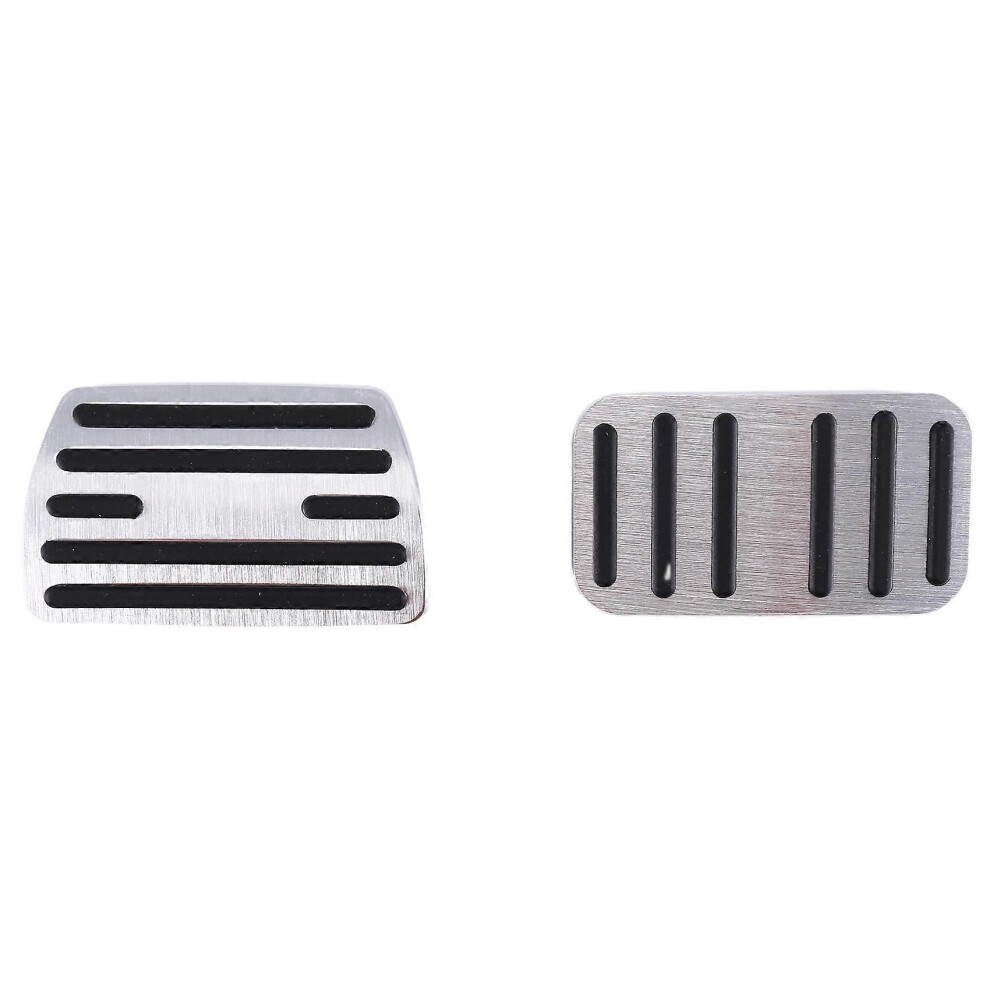 Anti Slip Foot Pedal Covers Gas Brake Accelerator Pedal Pad For Honda Civic Accord Crv Odyssey Pilot Accessories, Silver 9152359605496
