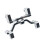 Steering Gear Fixed Base Set compatible for 1/10 C74 1/16 RC Car, Silver 2