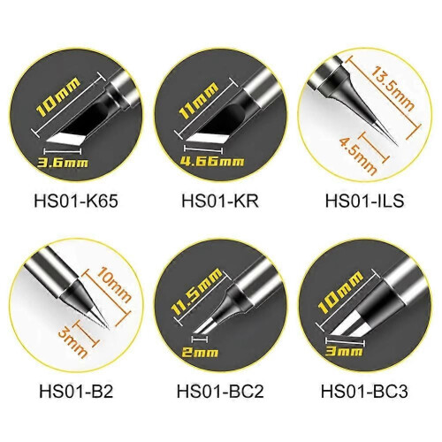 HS01-B2 Αντικατάσταση κιτ μύτης συγκόλλησης για το κολλητήρι Fnirsi HS01 B2 1