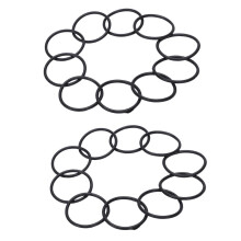 Junta tórica, anillo de sellado, 20 piezas, 45 mm x 3 mm, caucho de nitrilo, negro