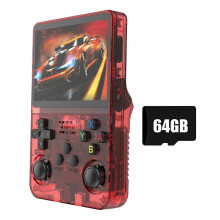 Console di gioco retrò K36S R36S con sistema Linux da 64 GB, schermo IPS da 3,5 pollici, Wi-Fi e lettore