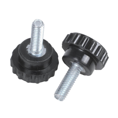 18 Pcs M4X10 Threaded Knurled Thumbscrew Grip Knobs Thumb Screw 2