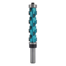 Flush Trim Router Bit 12mm Shank Double Bearing Spiral 75mm Cutting Length Woodworking Trimming Tool Parts Accessories