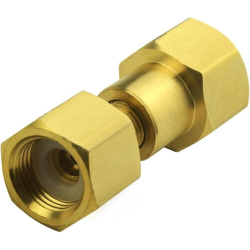 CGA-320 to CGA-580 Adapter, Carbon Dioxide Bottom to Nitrogen Regulator Flowmeter Thread Converter