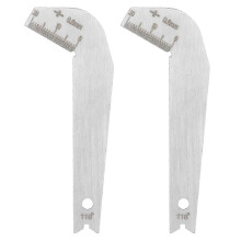 2pcs Drill Bit Angle Gauge 118 Degree Metal Blade Sharpening Inspection Tool