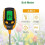 Soil PH Meter, 4 in 1 Soil Tester Moisture, Digital Plant Moisture Meter with PH/Temperature/Light, 2