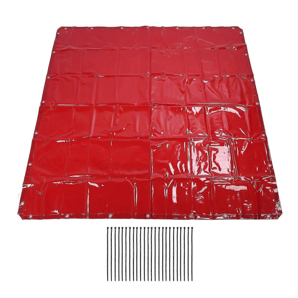 Welding Screen 5.7 X 5.7 Feet Red Flame Retardant Waterproof Level 6 Uv Protection Polyethylene Welding Curtain For Workshop 9152359617291