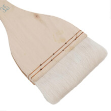 3.5In Wool Paint Brush Ergonomic Wood Handle Design 3.5in Soft Smoothing Oil Painting Board Brush