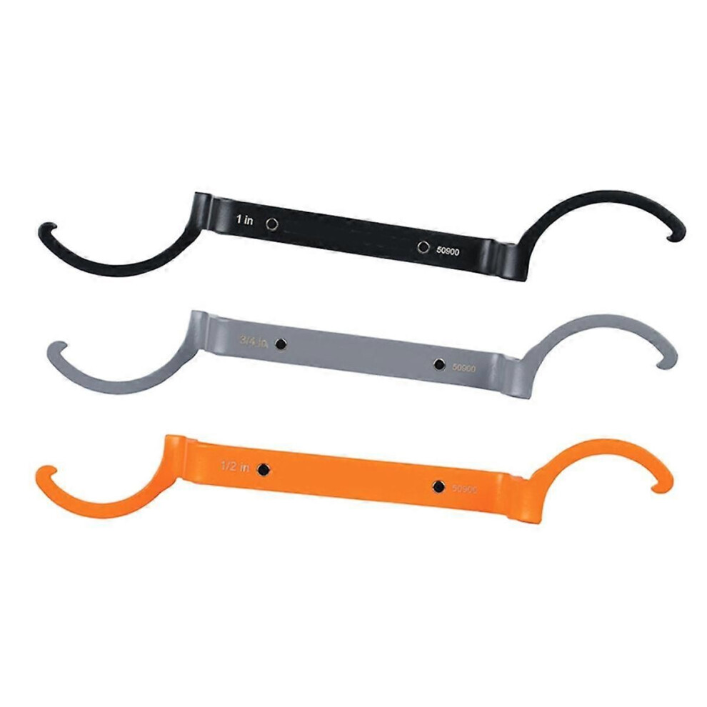 3-Piece Conduit Lockout Wrench Set, Tighten And Loosen Locknuts In Tight Spaces, 1/2, 3/4 And 1-Inc 9152359628068