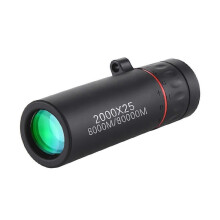 Telescopio monoculare HD 2000x25, mini telescopio portatile per campeggio, caccia e birdwatching all'aperto.
