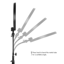 Tubo di prolunga flessibile in metallo da 26,5 cm/10,4 pollici con connettore a vite da 1/4" compatibile