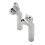Χρωμιωμένα τιμόνια ύψους 3,5 ιντσών με pullback για Harley Softail Dyna Sport 2