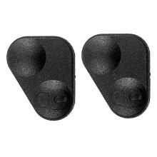 2X Rubber 2-Button Remote Key Fobs Pad Cover - YWC000300 compatible Land/ P38 Black