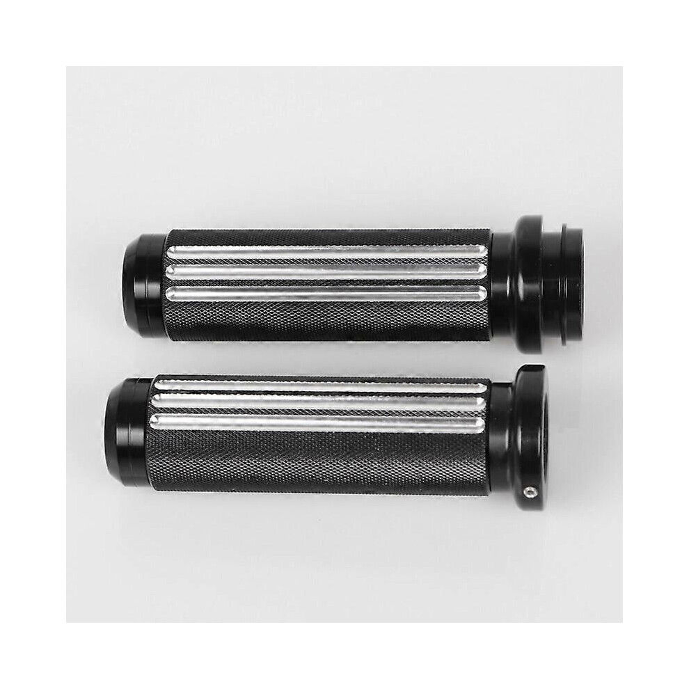Cnc 1In Handlebar Electronic Throttle Hand Grips For Harley Touring Flhr Fxdls Fxse Flstnse Motorcycle Handlecover Black 9152359599337