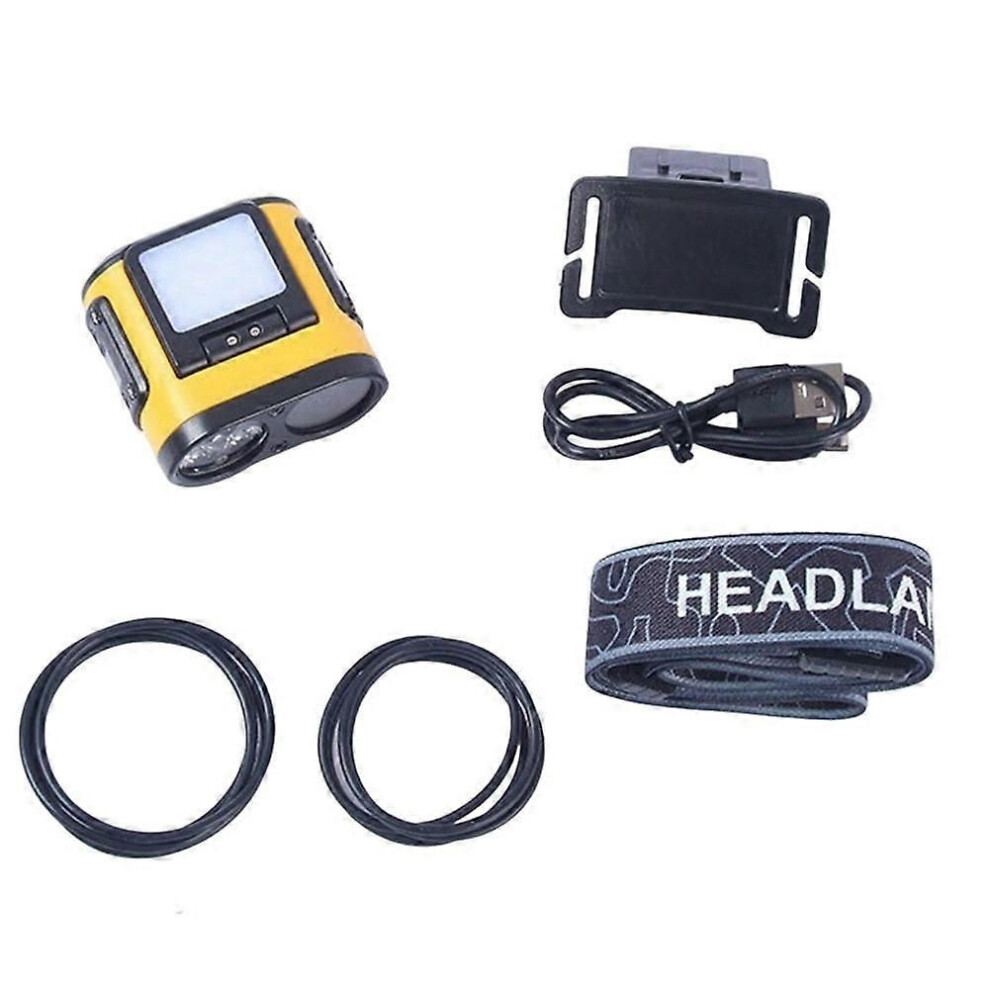 Photos - Flashlight Headlamp LED Camera Recorder Waterproof Rechargeable Fishing Light Outdoor Camping DualLight Sensor Mining Lamp W/T 16GB