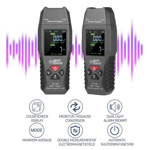 SMART SENSOR ST1393 Μετρητής EMF Ανιχνευτής EMF Ηλεκτρομαγνητικού Πε 2
