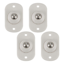 4 mini ruote piroettanti in acciaio inossidabile con rotazione a 360 gradi, compatibili con mobili,