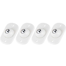 4 mini ruote piroettanti in acciaio inossidabile con rotazione a 360 gradi, compatibili con mobili e