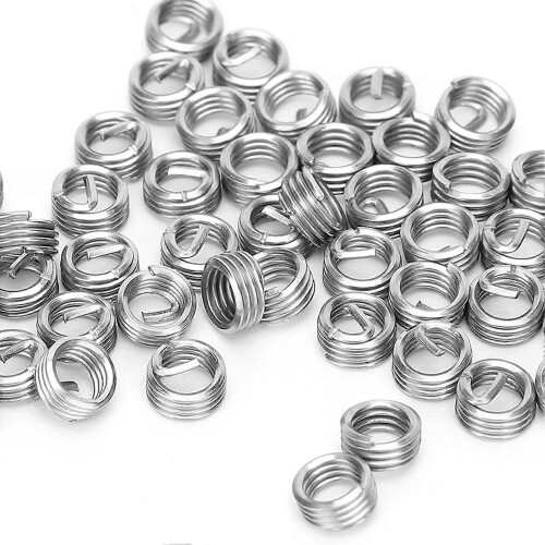 50Pcs Wire Thread Insert M3.5 x 0.6 Threaded Protection Socket Screw Bushing Repair Nut1D 2