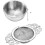 6Pack Tea Strainers with Drip Bowl,2.5 Inch Tea Filters 2