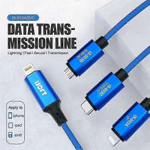 ISOFT IS-003A Lightning to Lightning Data Cable for - Fast Data Transfer & Easy Copy 1