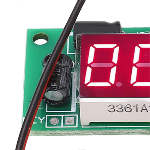 3-Digit Red Digital Tube Display Power Meter Module with Memory Accumulator QF‑MC03‑1 4‑7V 2