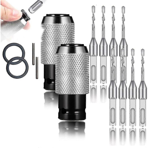Rotary Hammer Adapter with Impact Drill Bits Set, 4 Sizes Rotary Hammer Adapter, Boost Your Drillin