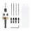4PCS Countersink Drill Bit Set with Low Friction Depth Stop & Replaceable HSS M2 Drill Bit, Counter 1