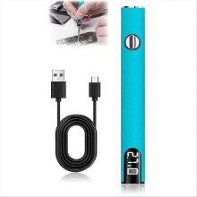 510 Thread Battery Cart Pen,Rechargeable 650mAh Cordless Soldering Pen with LED Digital Display Adj