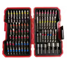 Impact Driver Drill Bit Set, S2 Steel, Magnetic Nut Driver, Intersect Slot, Slotted, Square, Star, Hex, TORX Bits 83Pcs
