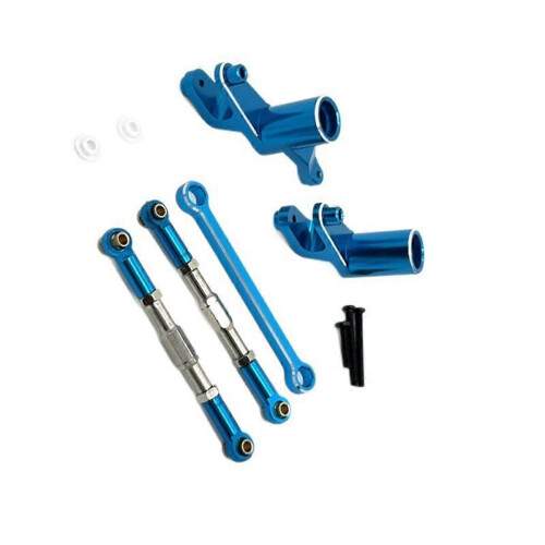 RC Car Upgrade Steering Assembly Pull Rod Kit for UDIRC 1/12 Blue 1
