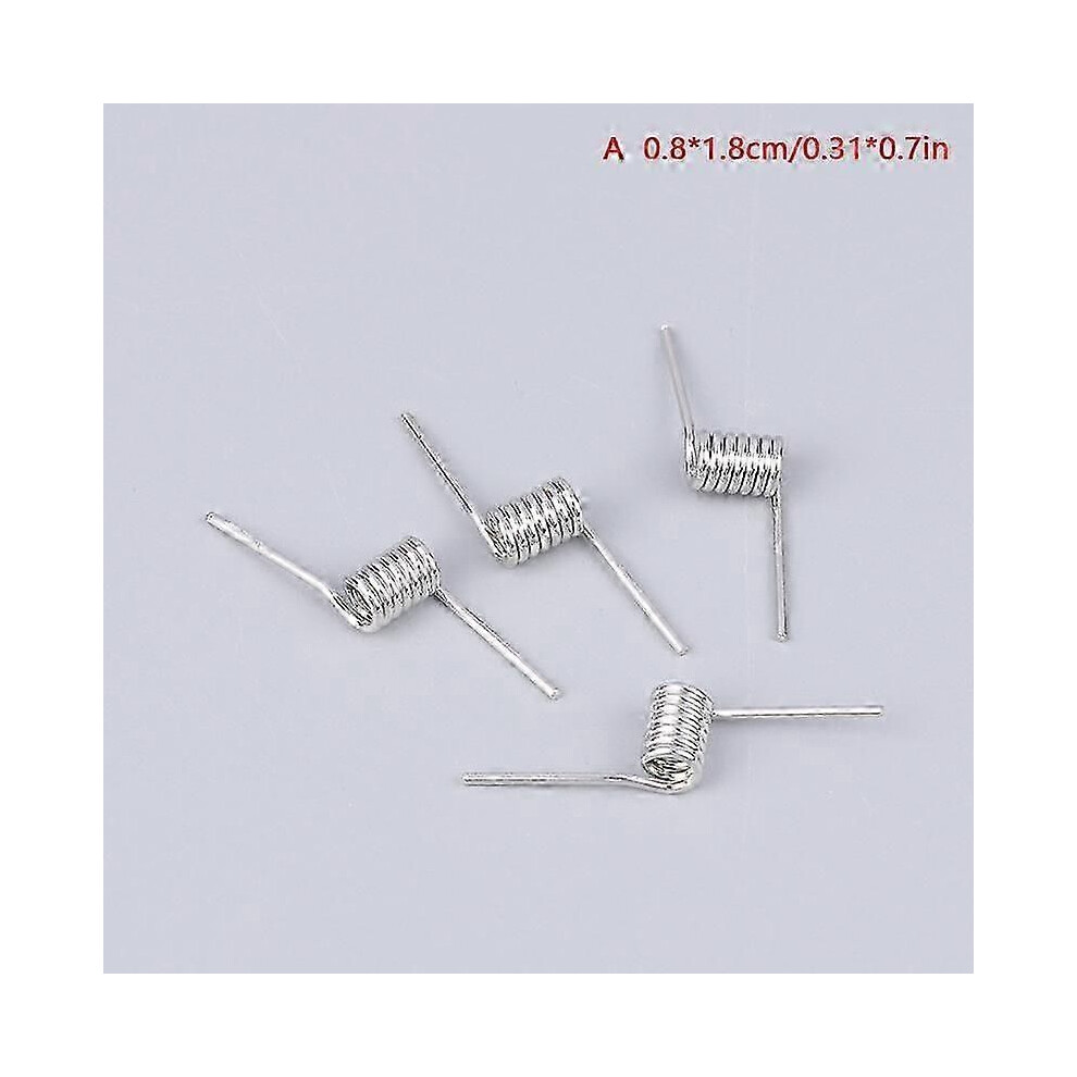 Unisex 4Pcs Large Hair Jaw Clamps, Steel Torsion Spring V-Spring For Hairpin Clip Accessories