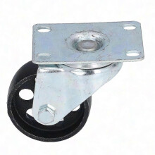 Durable Swivel Caster Wheels with Dual Bearings and Rotating Plate - Cast Iron Universal Wheel Set