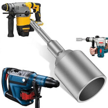 SDS-Plus T Post Ground Rod Driver, Drill Bit Driver, B